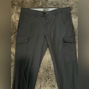 FLX Men's Black Cargo Pants Size 34x32